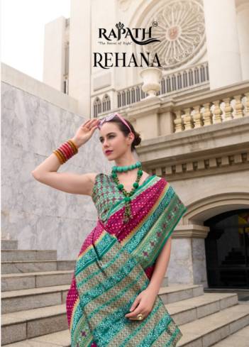 RAJPATH REHANA 800001 TO 800008 WEAVING SILK SAREE WHOLESALER IN SURAT